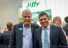 Roelof Drost and Ruwan Rajapakse, the new managing director for Jiffy Sri Lanka.