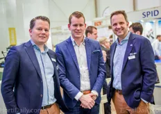 Jack Vlottes of Huisman Scherming visits Laurens Besemer and Markus Balan of Ludvig Svensson.
