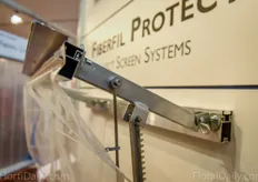 TGU's Fiberfil Proteck is a new system to guide insect netting and protect them from the rack & pinion.