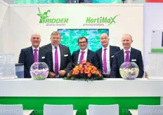 The Hortimax team switched ties this year. Mario Bentvelsen, Regnier ten Haaf, Jean-Pierre Allain, Vincent Hoveling and Rene van der Stam