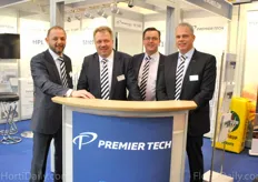 The Premier Tech team: Marc Peray, Evgeny Kleymenov, Robbert van den Biggelaar and Leo Plug. Recently the company acquired Slootweg
