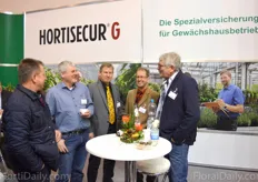 Nice atmosphere at the booth of Hortisecure, Michael Knobloch, Thomas Stillow, Klaus Bingel and Jan Verbraeken