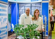 Vahid Bagheri and Puri Sanchez Bermudez of Hydroponic Systems received many interest in their smart gutter systems.