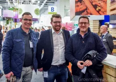 Cor-Jan van der Elzen, Alfie Jackson and James MacPhail of UK Biochar manufacturer Carbon Gold were visiting the Fruit Logistica.