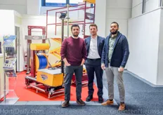 Emir Hicyorulmaz, Muslim Sevecan & Ali Bayraktaroglu of Timsprayer, a Turkish manufacturer of greenhouse logistics and spraying equipment.