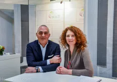Daniele Airoldi and Elisabetta Pircher of Italian technical textile manufacturer Aduno are increasing their presence on export markets.
