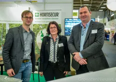 Alexandre Druhen, Marion Kohler and Arnoud Benoit of Gartenbau Versicherung / Hortisecur.