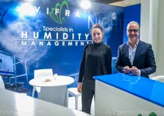 Antonella Migliozzi & Vincenzo Russo, of Vifra. The Italian company nowadays profiles itself as a total solutions provider for humidity management.