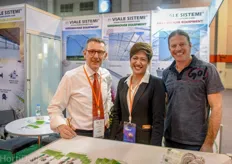 Massimo Digitali and Apinya Wawa of Viale Sistemi. They were pleased with the additional traffic of the VIV livestock event. Also Ronen Skarbianskys of Netafim Vietnam paid them a visit.