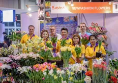 As always, flowers draw a lot of attention in Asia. Especially at the joint booth of New Fashion Flowers, Van den Bos Flowerbulbs and Van der Laan Tulips.