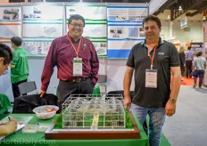 Meng Tee and Paul Dydula of Quiedan: the only U.S. Greenhouse Manufacturer exhibiting at the Horti Asia this year. They have developed a complete turnkey system for tropical climate horticulture.