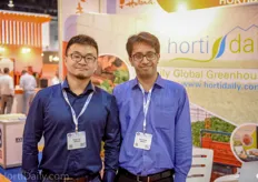 Suomi Cao and Amit Ganeti of Imersys Insecticides.