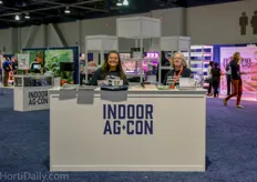 The ladies of the Indoor Ag-Con merchandise stand.