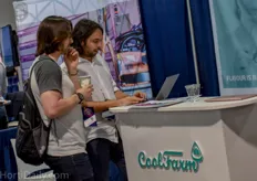Discussions at the booth of CoolFarm.