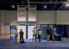 The booth of Indoor Farms of America.