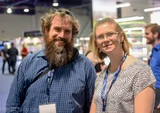 CropKing's Paul Brentlinger together with Civic Farm's VP of Research and Technology Rebecca Knight.
