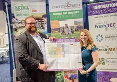John Toner and Allison Nepveux of United Fresh promoting the 2017 edition of their conference and expo that is being held in Chicago on 13-15 June.