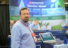 ​ Magnation’s Mike Cohn was promoting a wireless autonomic magnetization add-on for irrigation rigs.