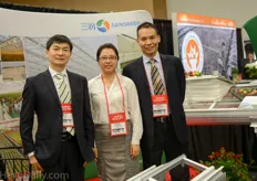 ​ Our Chinese friends Ray Yang, Spring Zhu and Zhiqiang Long of Beijing Sangreen.