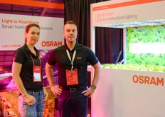 ​ Claudia Zehnpfennig and Jordan Goulet of Osram horticultural lighting.