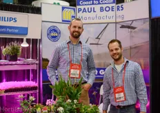 ​ Arjen van Eekelen and Adam Lagerwerf with Paul Boers Greenhouses.