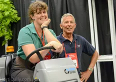 ​ Jennifer and Case of Global Hort promoting the Steenks’s Stefix. My dad has one!