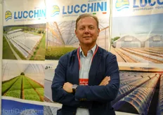 Luigi Pezzon of Pati Plastics at the booth of Lucchini.