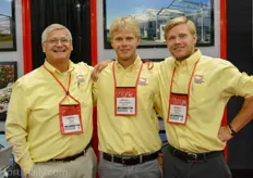 The Billhorn family of United Greenhouse Systems ; Dan, Jonathan and Justin.