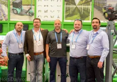 The Excalibur crew visiting the booth of FormFlex/Metazet. From left to right: David Boutros, Aaron Bickell, Dean Colasanti, Josh Carnevale and Albert Pinto.