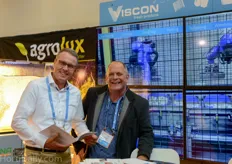Agrolux' Denis Dullemans with his neighbor Arie Barendregt of Viscon.