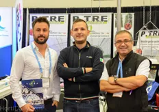 The Italian quarter: Stefano Liporace of Vifra High Pressure Fog Systems with Mauro Sala and Michele Pavano of P-TRE gutter systems.