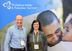 David Smith and Kirstin Hoffman promoting Workplace Safety and Prevention Services.