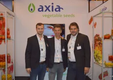 Erwin de Kok, Rene Zwinkels and Cees Kortekaas of Axia Vegetable Seeds.