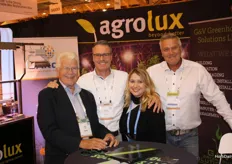 Arie Boot (Gakon), Denis Dullemans (Agrolux), Julie Vijverberg (GV Greenhouse Solutions LLC) and Arjan van der Meer (Gakon).