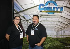 Alicia en Daniel Conley of California based greenhouse manufacturer Conley's.