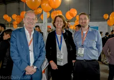 Jean Rummenie and Frank Hoogendoorn of the Agricultural Council of the Netherlands together with Dutch Ambassador to Mexico Margriet Leemhuis.