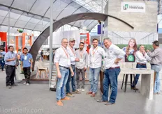 Regnier ten Haaf (on the right) visiting the greenhouse builders & climate specialists of Harnois at their booth on the ExpoAgroalimentaria
