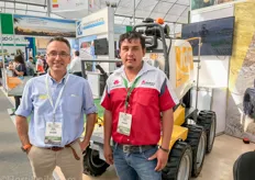 Angel Barranco of IDM together with his distributor Carmen Aldaco of AGCO.