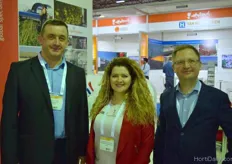 The guy’s from Grodan Rusia, Yuriy Ilvachev and Vladimir Odintsov with the friendly Kateryna Volianska