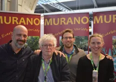 Het team van Murano, Marco Ferrari (Salvi Vivai), Johan Aelterman, Braham De Laethauwer en Sarah De Laethauwer (Idris Trading & Consulting)