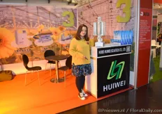 Brittany Yang of Huiwei will also present their Lighting Fixture on the Horticontact in Netherlands