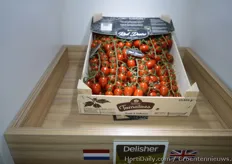 De Ruiter present their Delisher. It is the new tros cherry plum tomato.