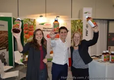 PMV01 of DCM was one of the exhibitors. PMV01 is a sustainable and biological solution for the problems caused by PepMV in the tomato cultivation. Nele van Kamp, Thijs de Langhe and Annelies Justé