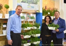 Eyal Inbar, Maya Avni& Amit Dagan with the new Hishtil TRIO plant package.