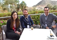 Anabel Hidalgo, Syngenta Tomato Breeder, Ramon Egea, Campagin expert at Syngenta & Ivan Alonso, TGCC