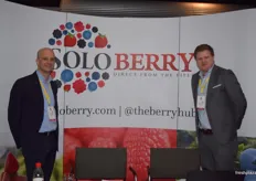 Tom Roger and Robbert Leisink at the Solo Berry stand.