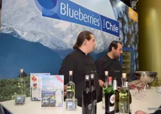 Blueberries from Chile provided tasty blueberry Martinis for passers by.