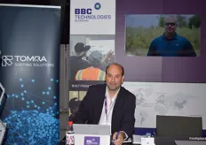 Ed Westerweele, hard at work, at the BBC Technologies stand.