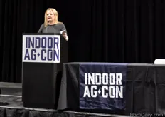 The 6th Annual Indoor Ag-Con took place in Las Vegas, NV on May 2-3, 2018, focusing on controlled environment ag, hydroponics, aquaponics, aeroponics. Its founder Nicola Kerslake opened the exhibition.