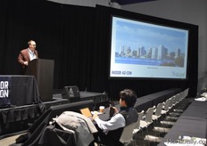 Gregg Curwin, CEO of TruLeaf, kicked of with his keynote What Comes Next for the Indoor Agriculture Industry?